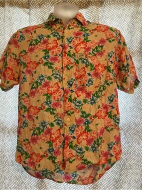 Vintage Guess By Georges Marciano Floral Shirt (Size 2)